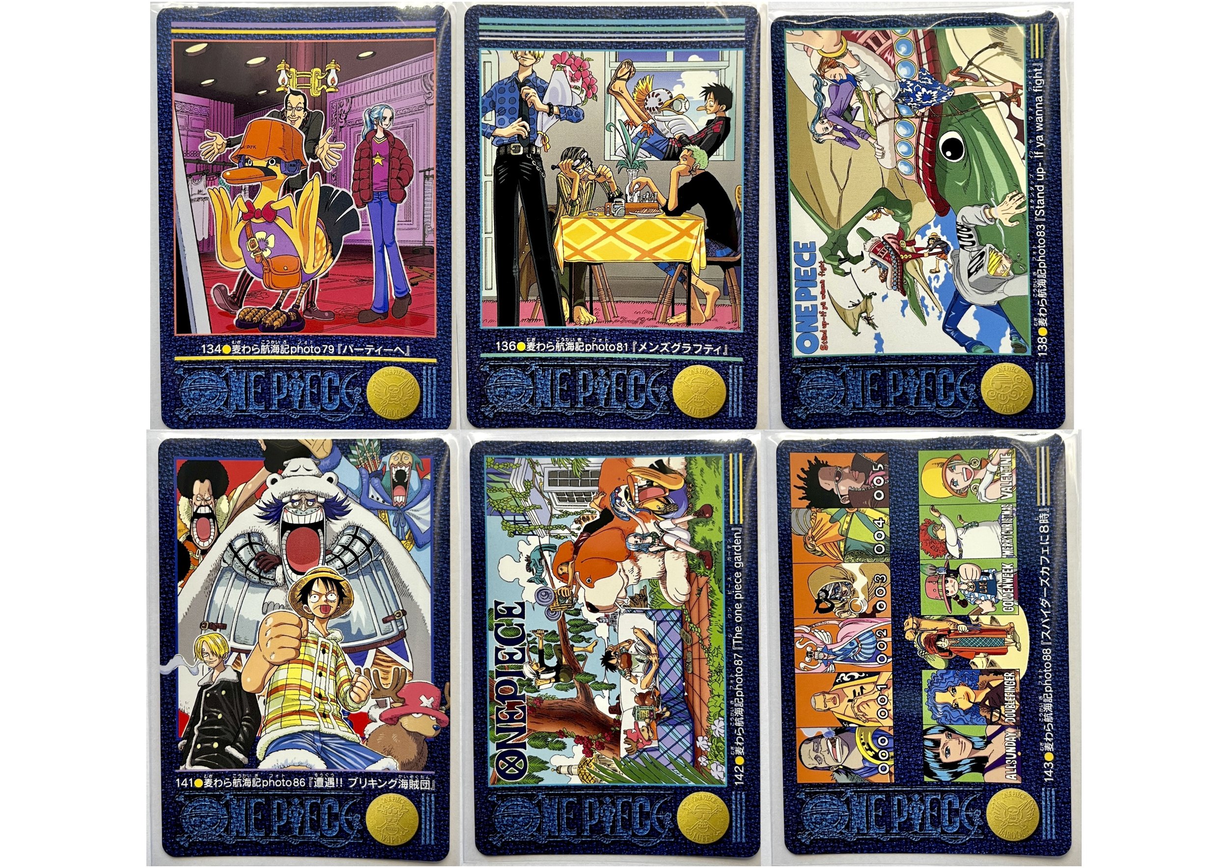 旧裏絶版ONE PIECE VISUAL ADVENTURE カード 4枚セット Visual